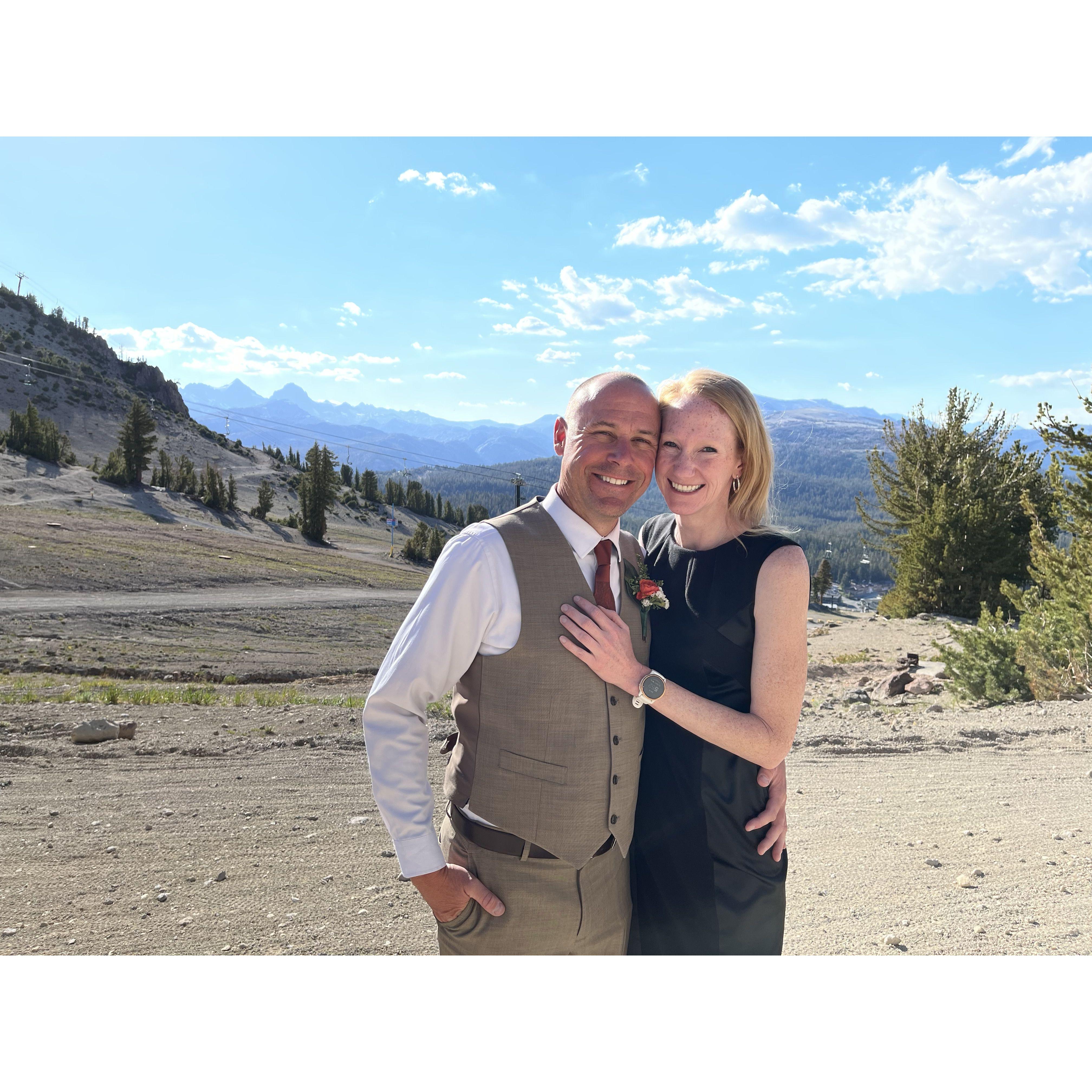 Mammoth Mountain for Scott's sister's wedding.