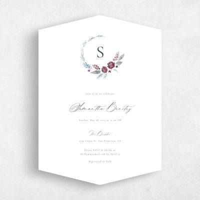 White Diamond Wedding Wedding Shower Invitation - Arlington
