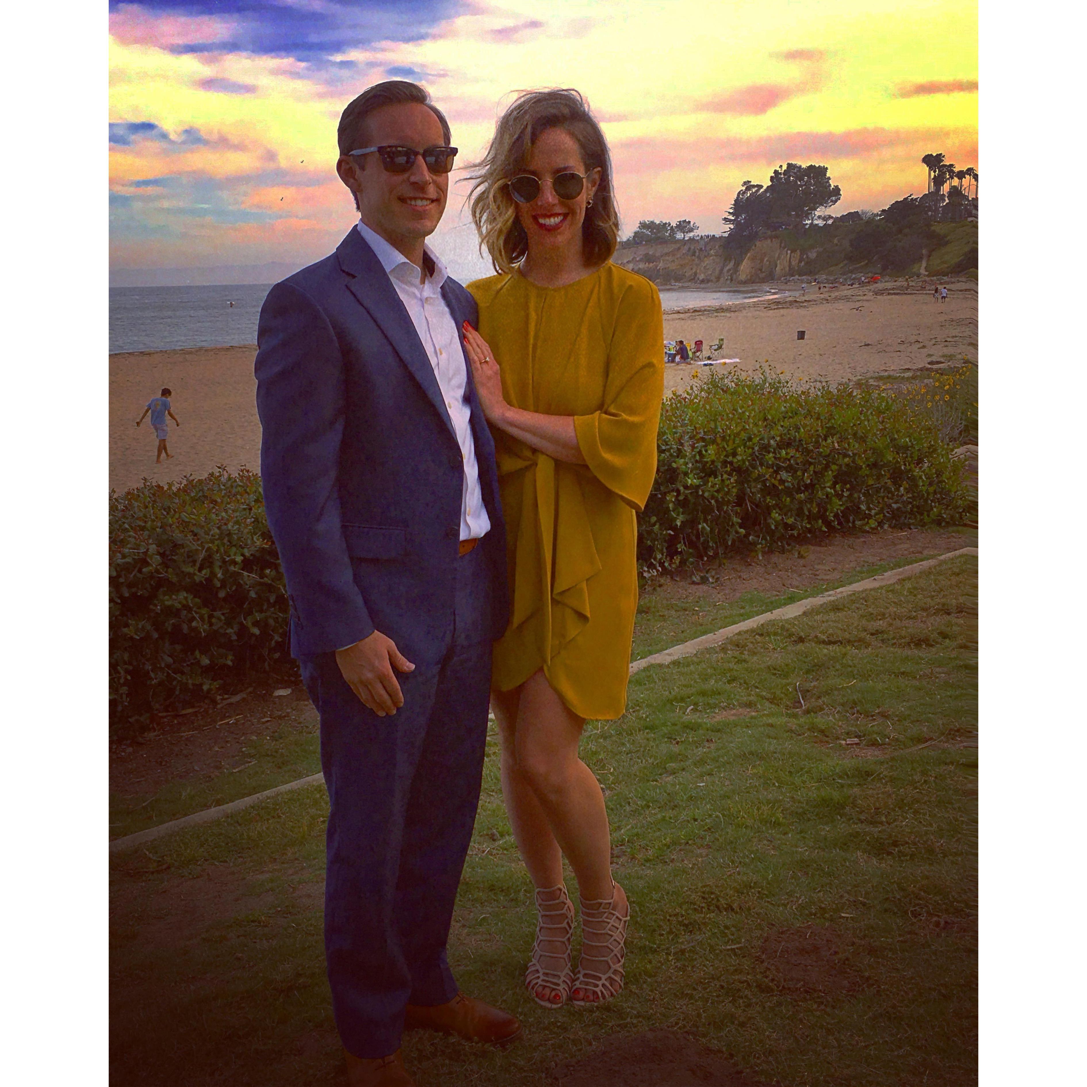 Freshly engaged in Santa Barbara, CA - May 2018