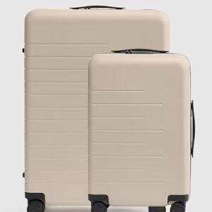 Small Carry-On & Large Check-In Suitcase Set - Tan
