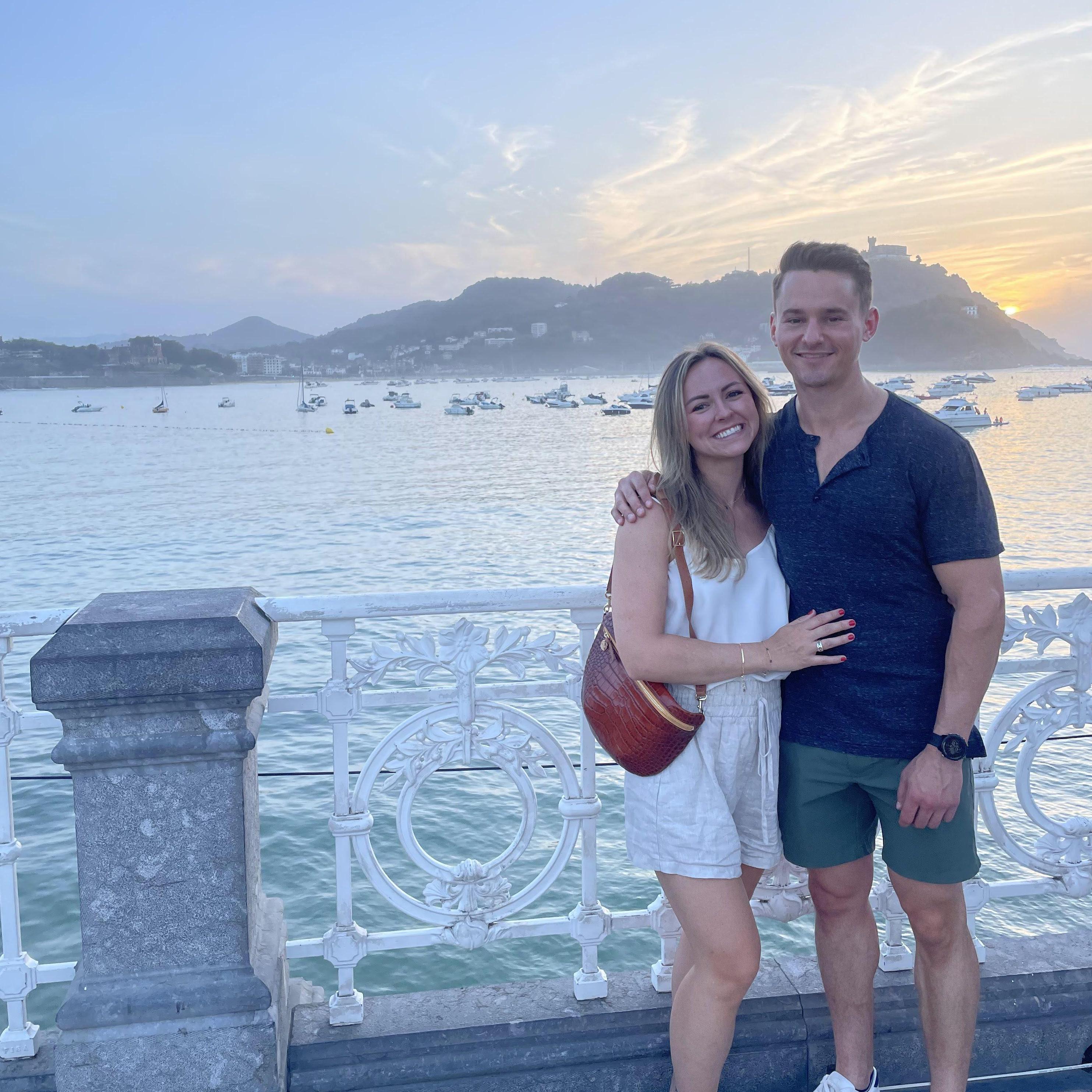 The day we first said “I love you” in San Sebastian, Spain.