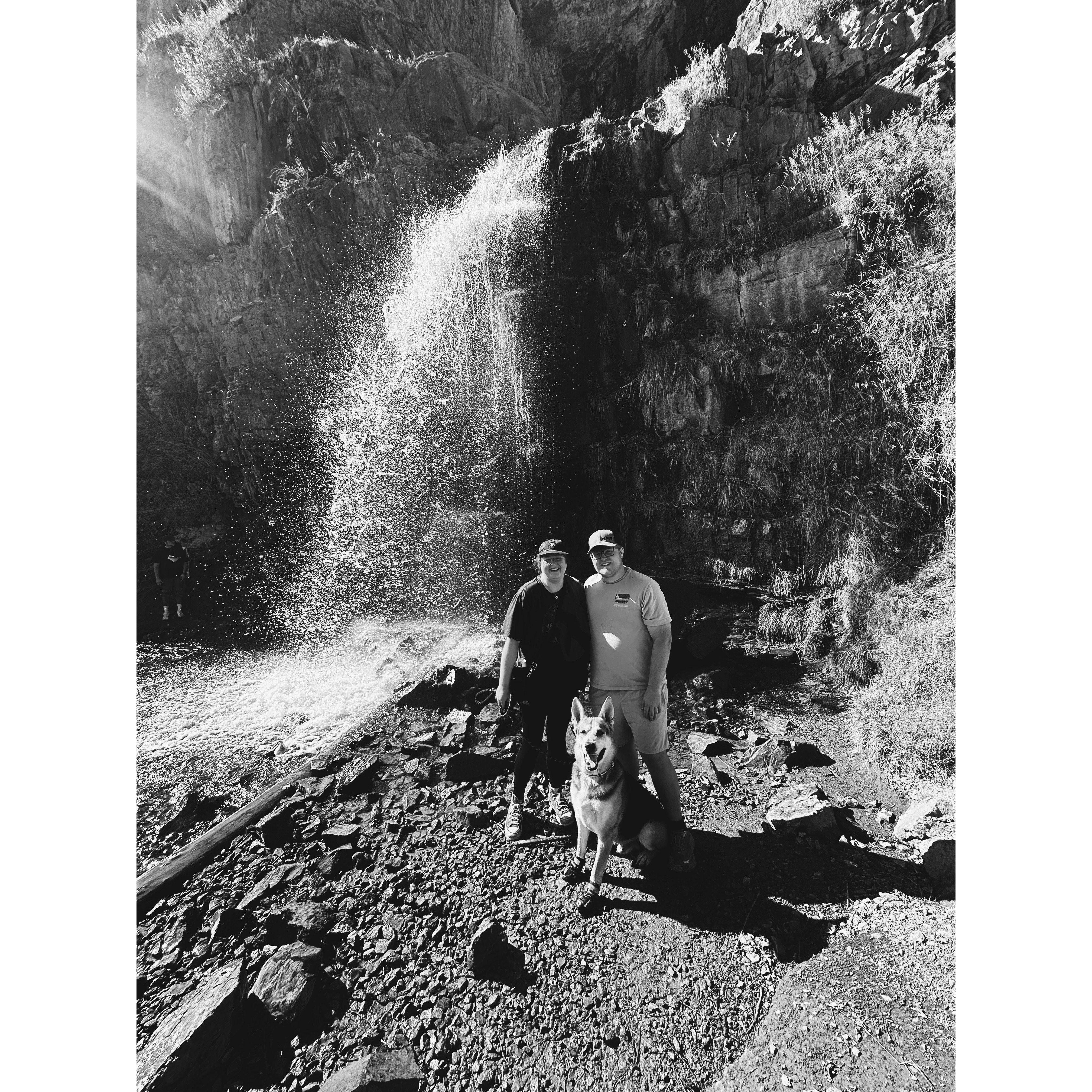 Family picture by a Utah waterfall. We welcomed our first dog son Diesel into our lives on 7/19/2024. We love him dearly and feel complete. We love our adventures as a little family.
10/12/2024
