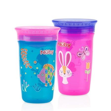 Nuby Wonder Cup Spoutless Sippy Cup - 2 pack