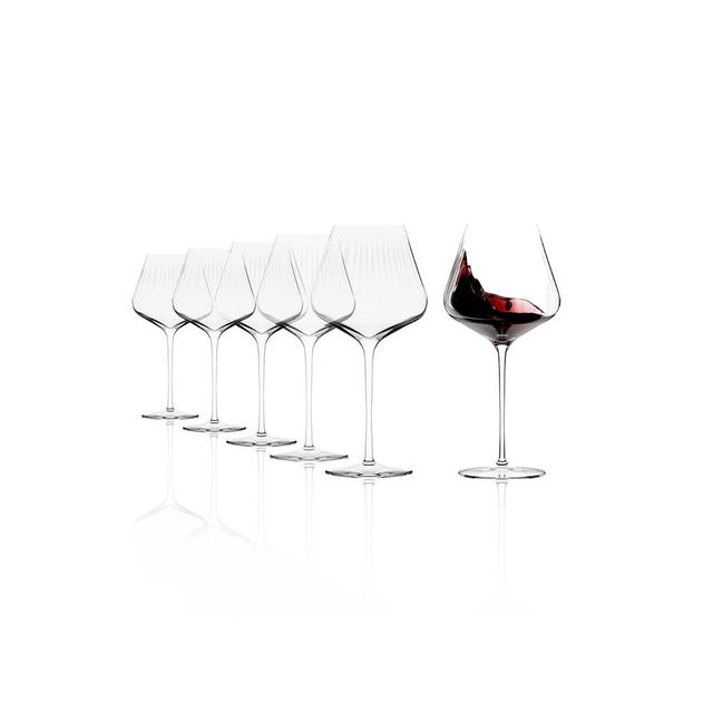 Stölzle Lausitz Symphony Burgundy Glasses, Set of 6
