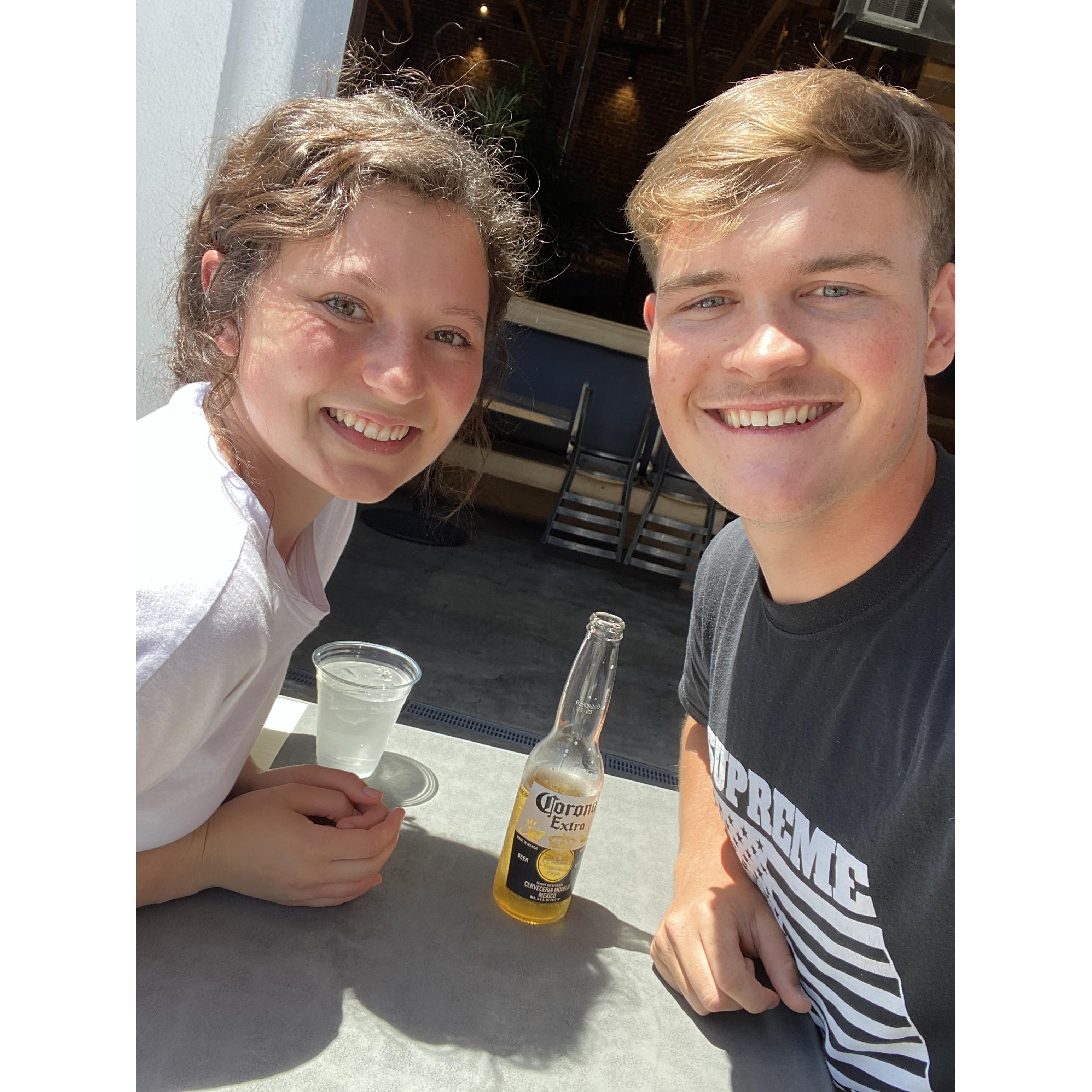 Some of our favorite dates have been trying out new restaurants together. Good food and good drinks is always our go to date.