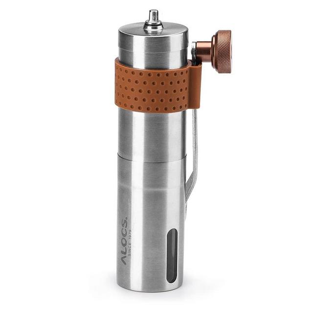 Alocs Manual Coffee Grinder, Stainless Steel Hand Coffee Grinder with Adjustable Setting Ceramic Conical Burr, Portable Manual Coffee Bean Grinder for Home, Office and Camping