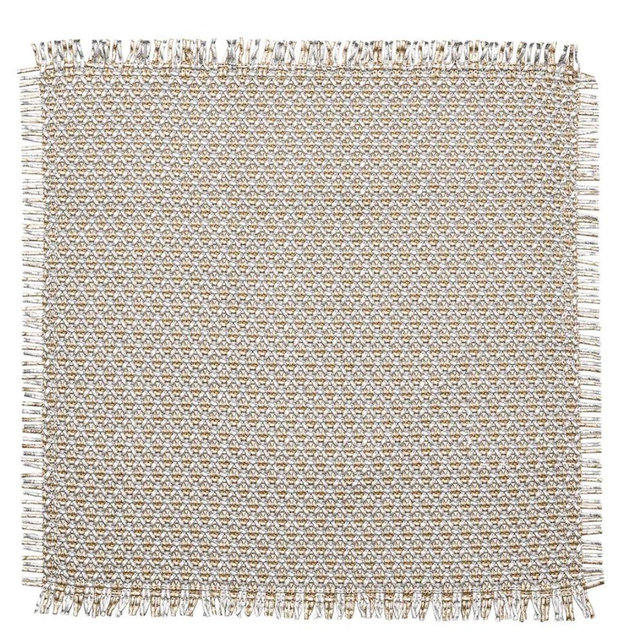 Fringe Placemat - Gold & Silver