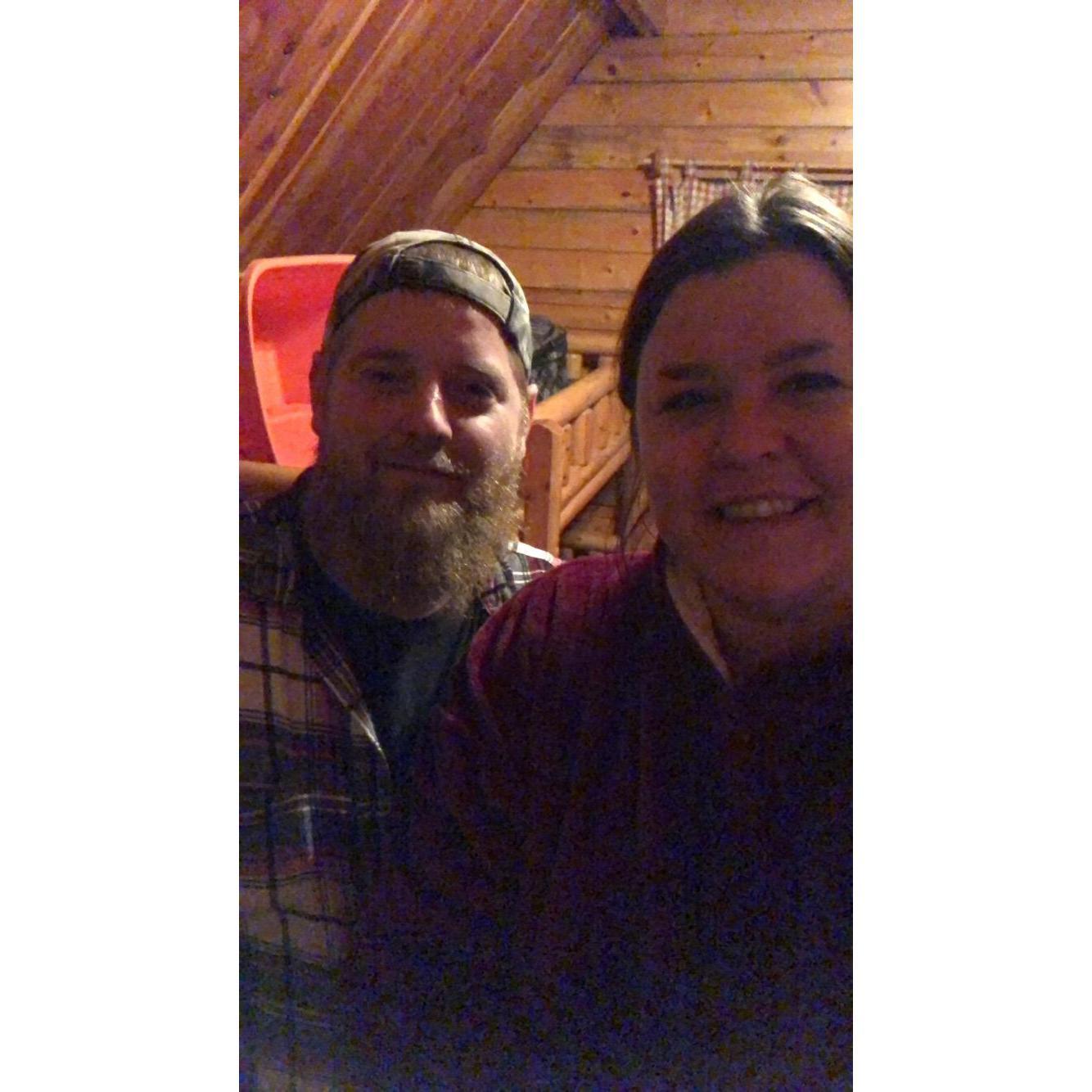 In our cabin in New Bern, NC