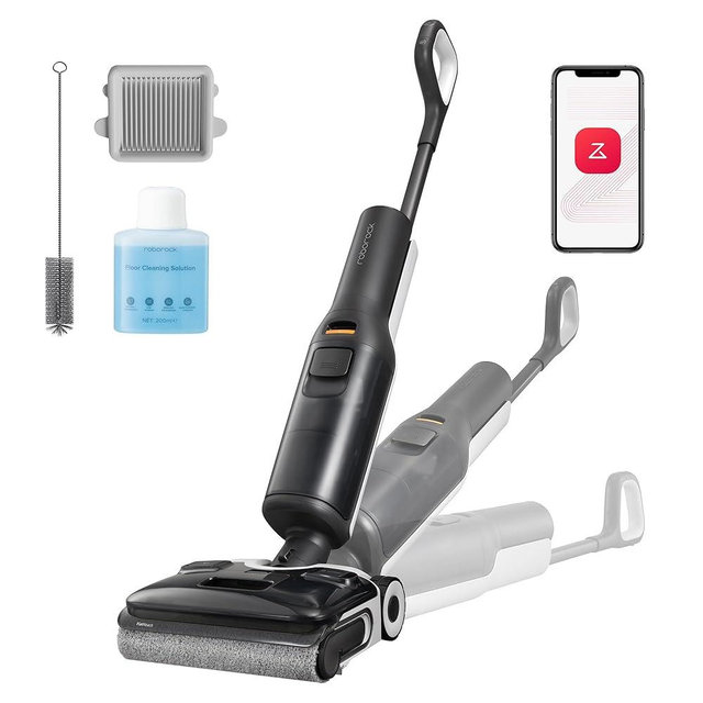 roborock F25 ACE Wet Dry Vacuum Cleaner, Cordless Vacuum Mop All in One for Hard Floor, 20000Pa Hardwood Floor Cleaner with Zero Tangle, 194°F Hot Air Flash Drying Electric Mop, 180° Lie Flat, WiFi