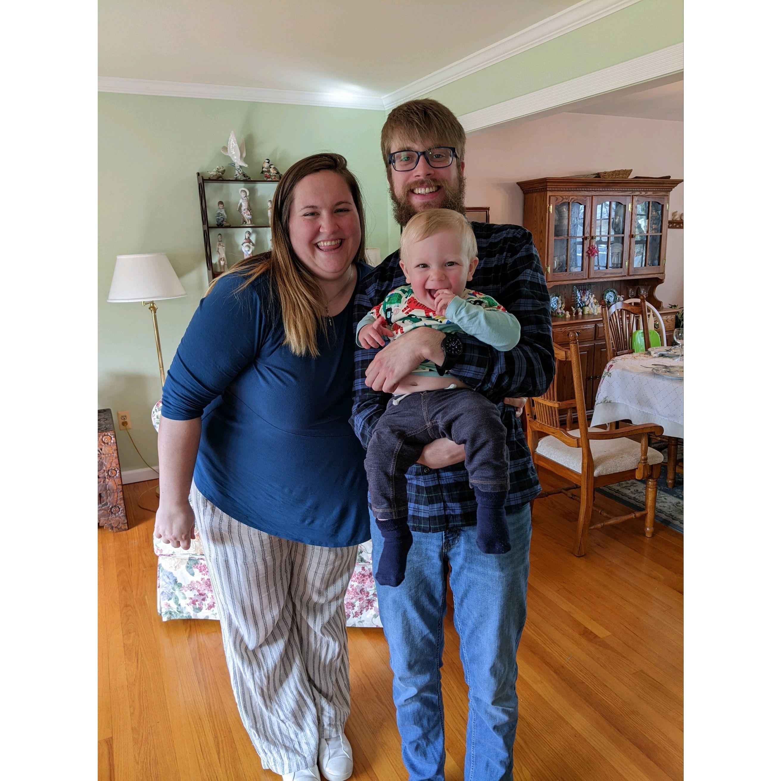 Kelsey, Jimmy, and Oscar, April 2024
