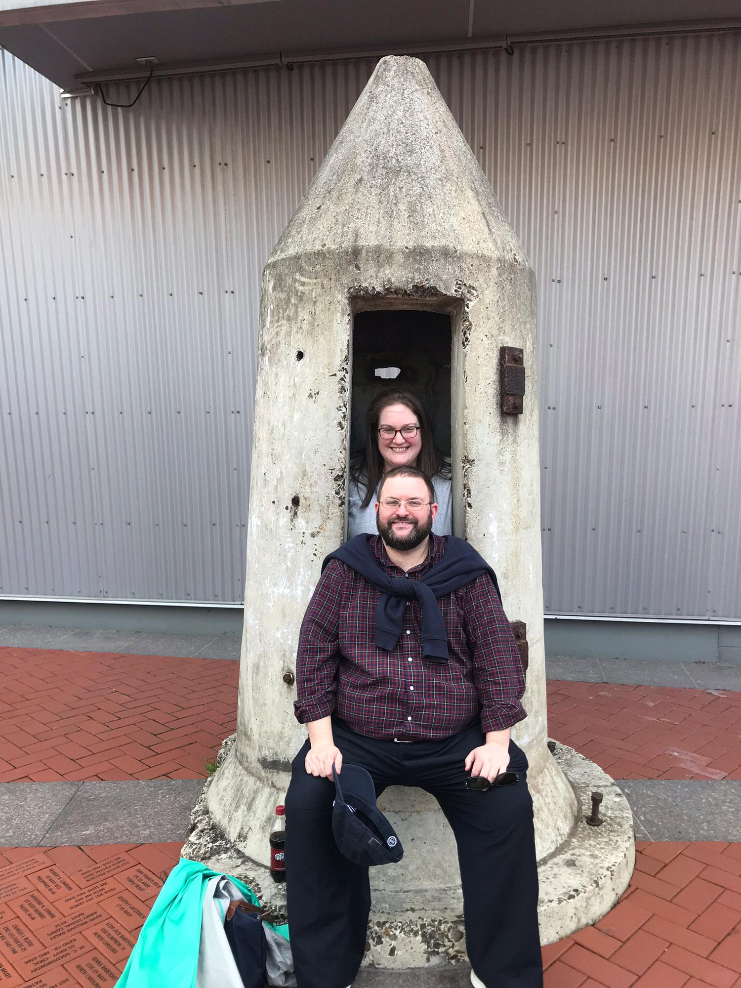 Outside the World War II Museum in New Orleans