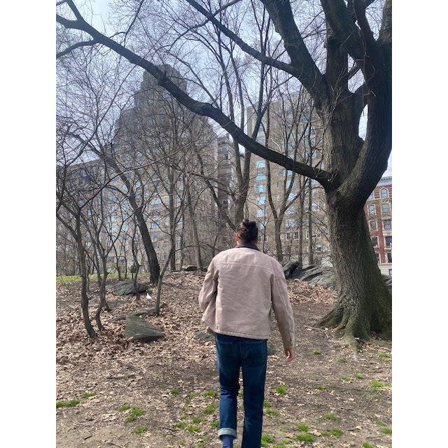 JM walking up to the spot he proposed at.