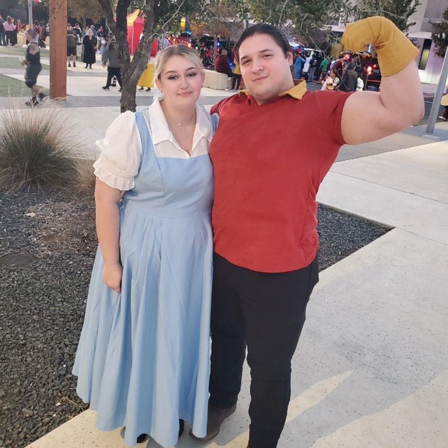Happy Halloween from Belle and Gaston 🎃
