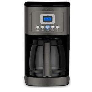 Cuisinart Coffee Maker, Perfecttemp 14-Cup Glass Carafe, Programmable Fully Automatic for Brew Strength Control & 1-4 Cup Setting, Black, Stainless Steel, DCC-3200BKSP1