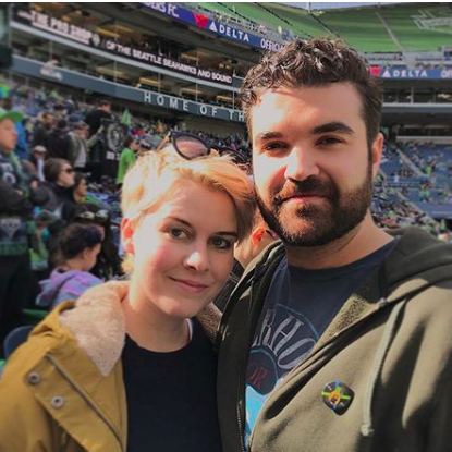 At our first Sounders match.