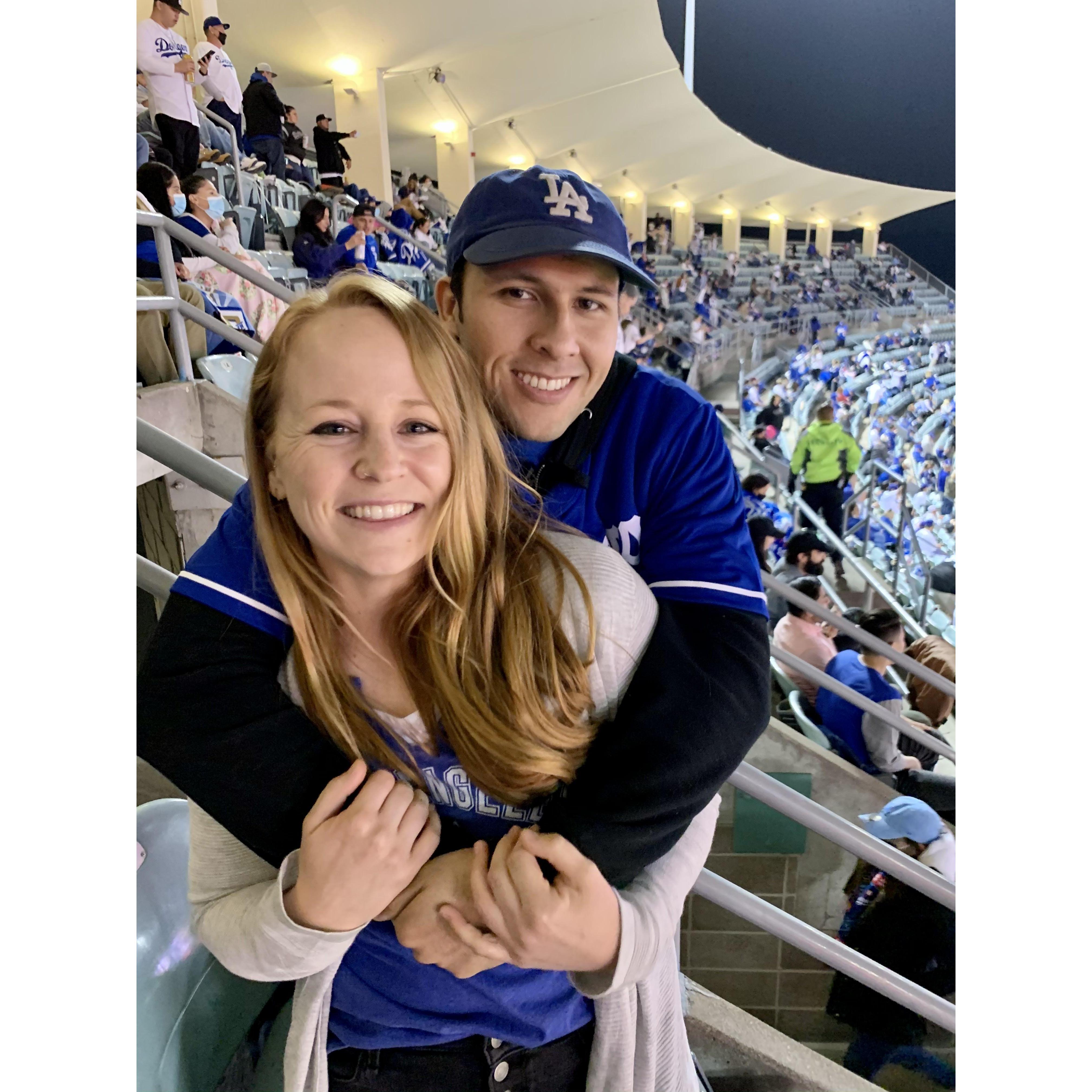 He knew I would look good in blue!