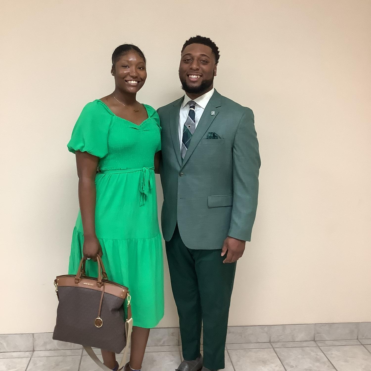 Matching at the hall💚