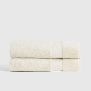 Turkish Ultra Luxe Plush Bath Sheet (Set of 2) in Ivory
