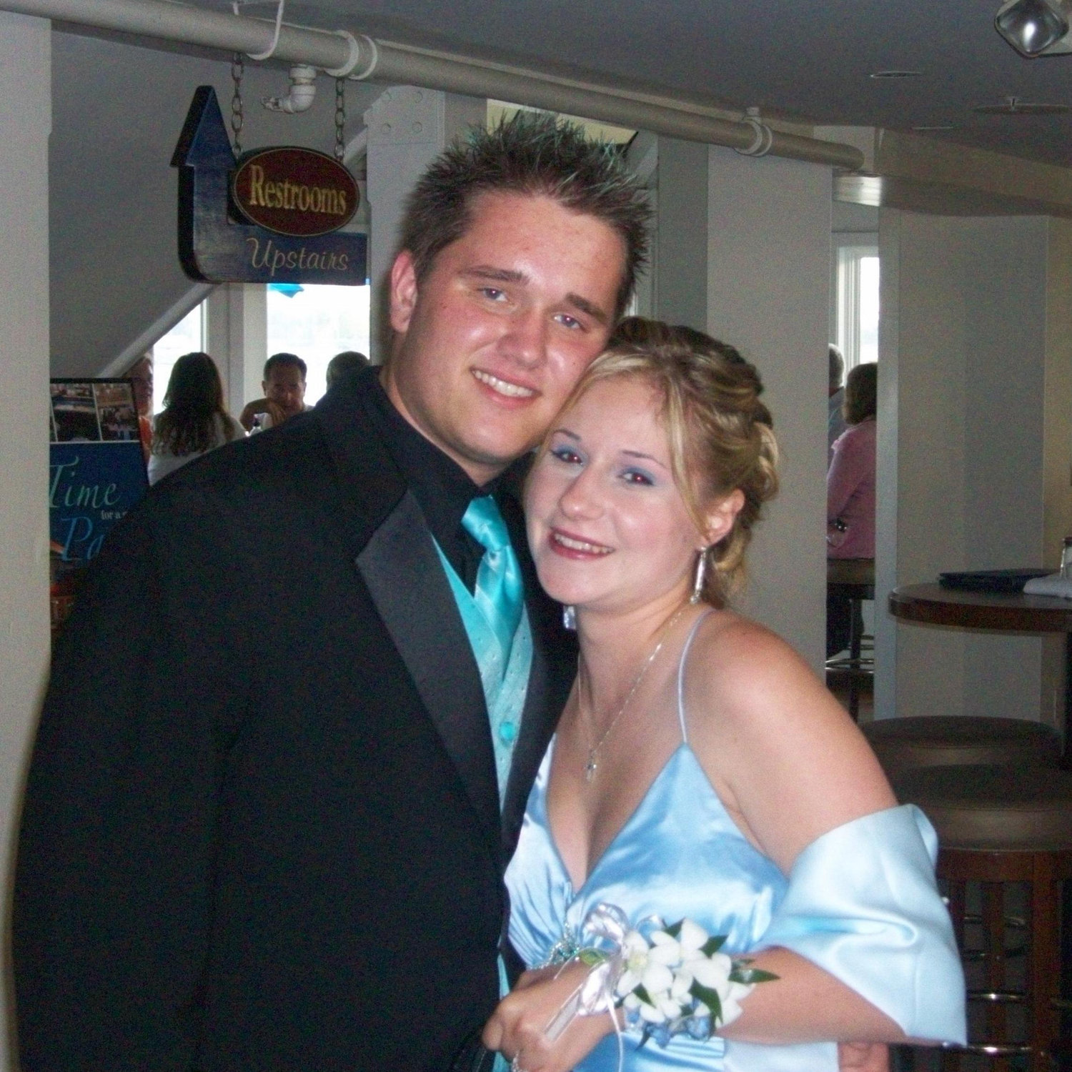 Prom dinner at Parker's Lighthouse. Ever since we would go each year for our anniversary.
