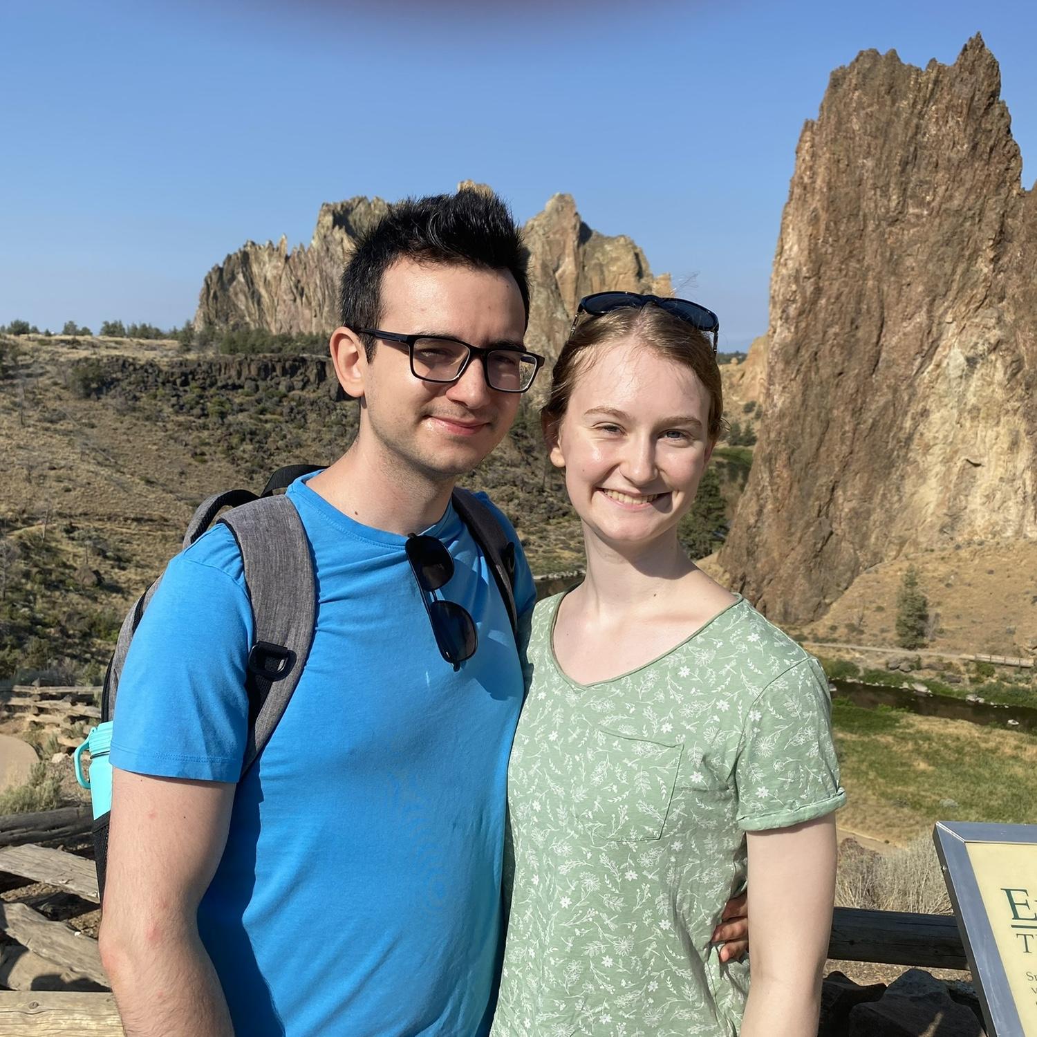 About to hike Misery Ridge, Smith Rock, Oregon - August 2023