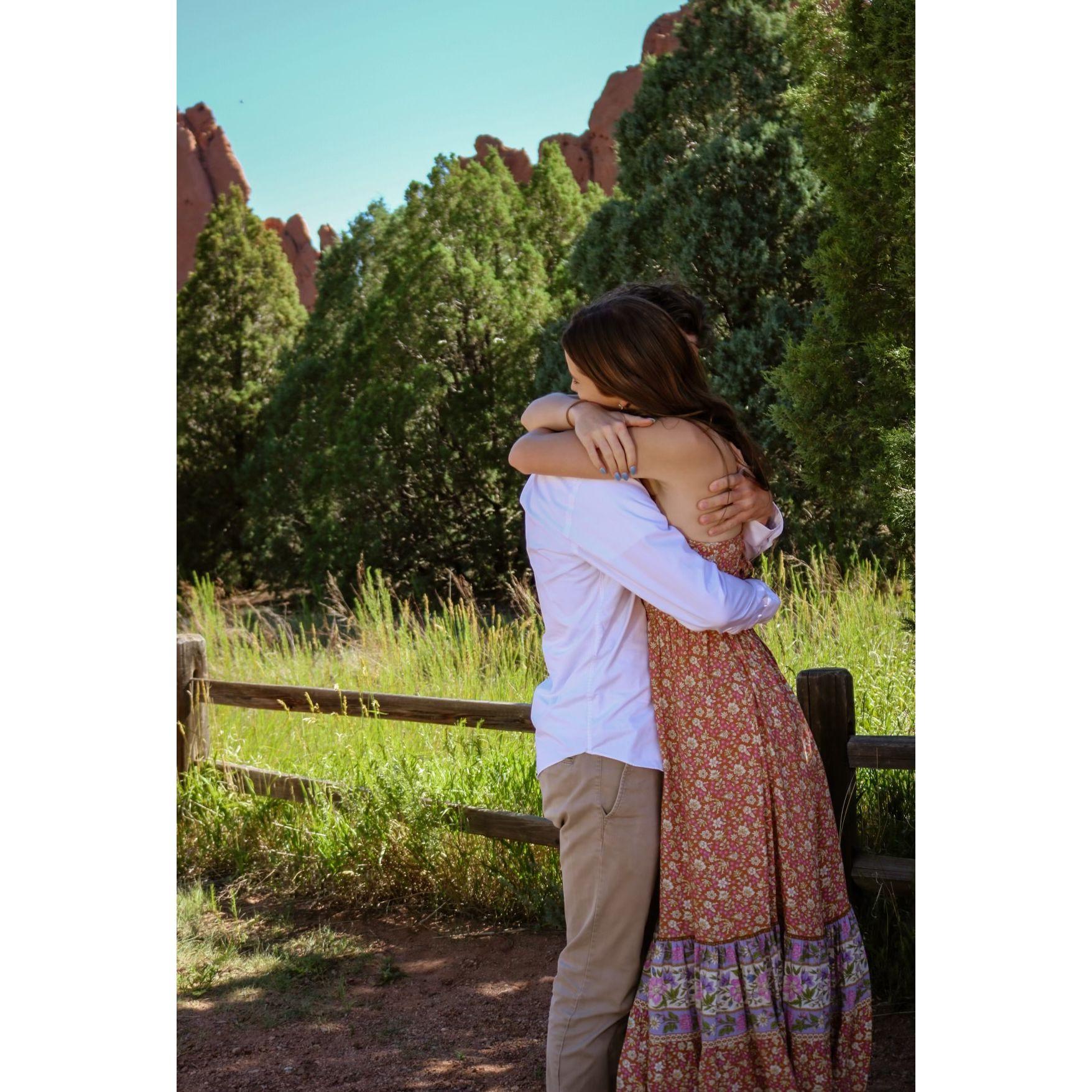 Our first photo was taken near this spot with the famous kissing camel rock in the background