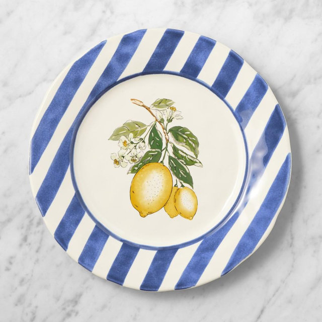 Citron Dinner Plates, Set of 8