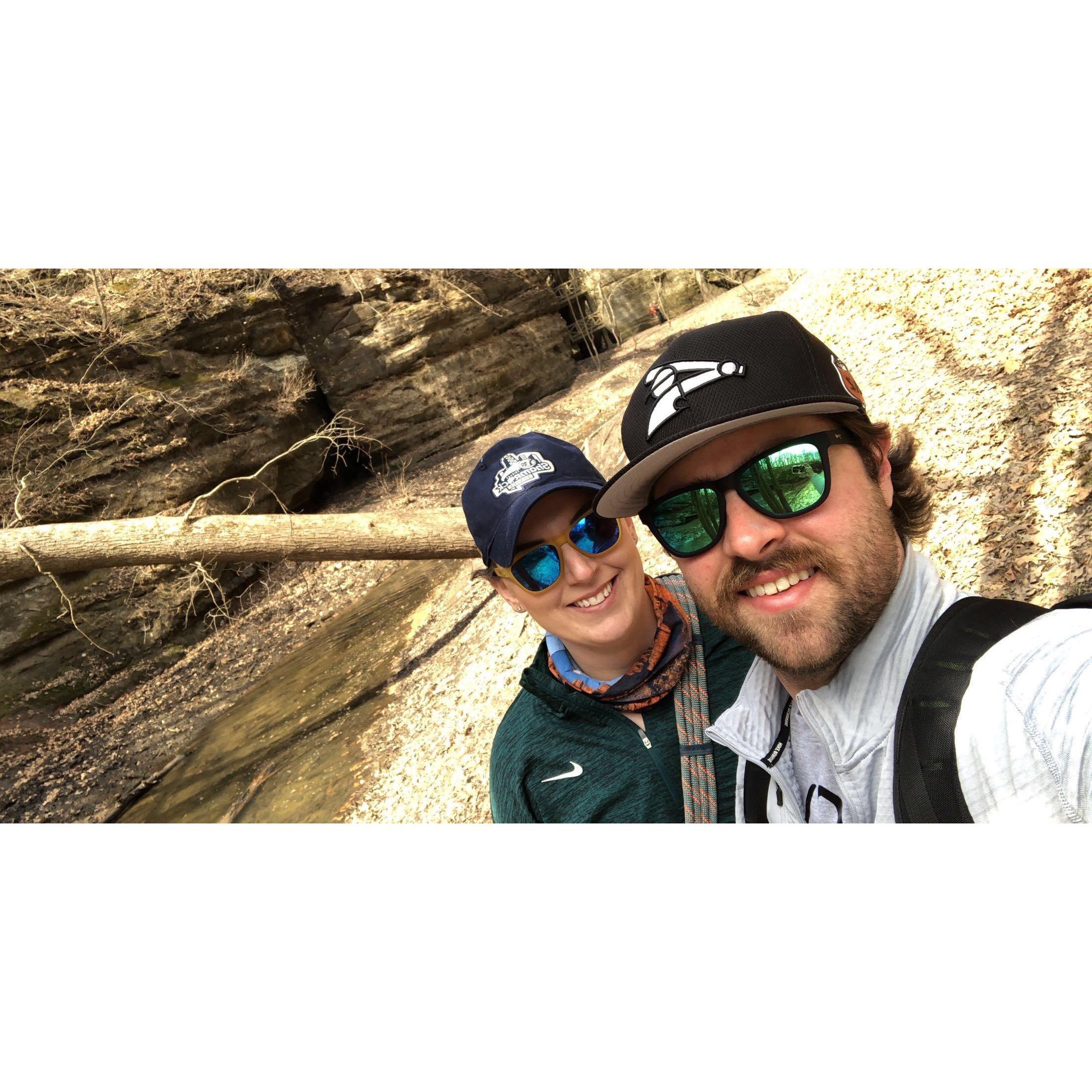 We are very athletic and active. This picture proves it. Starved Rock State Park, 2018.