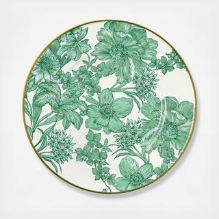 Emerald English Garden Stainless Steel Salad Plate