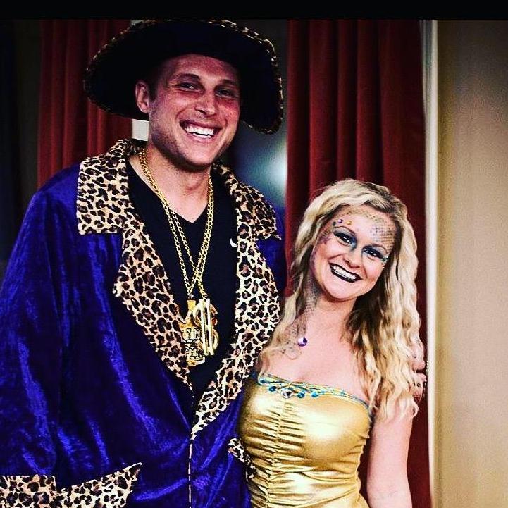 our first time dressing up for halloween together for a party