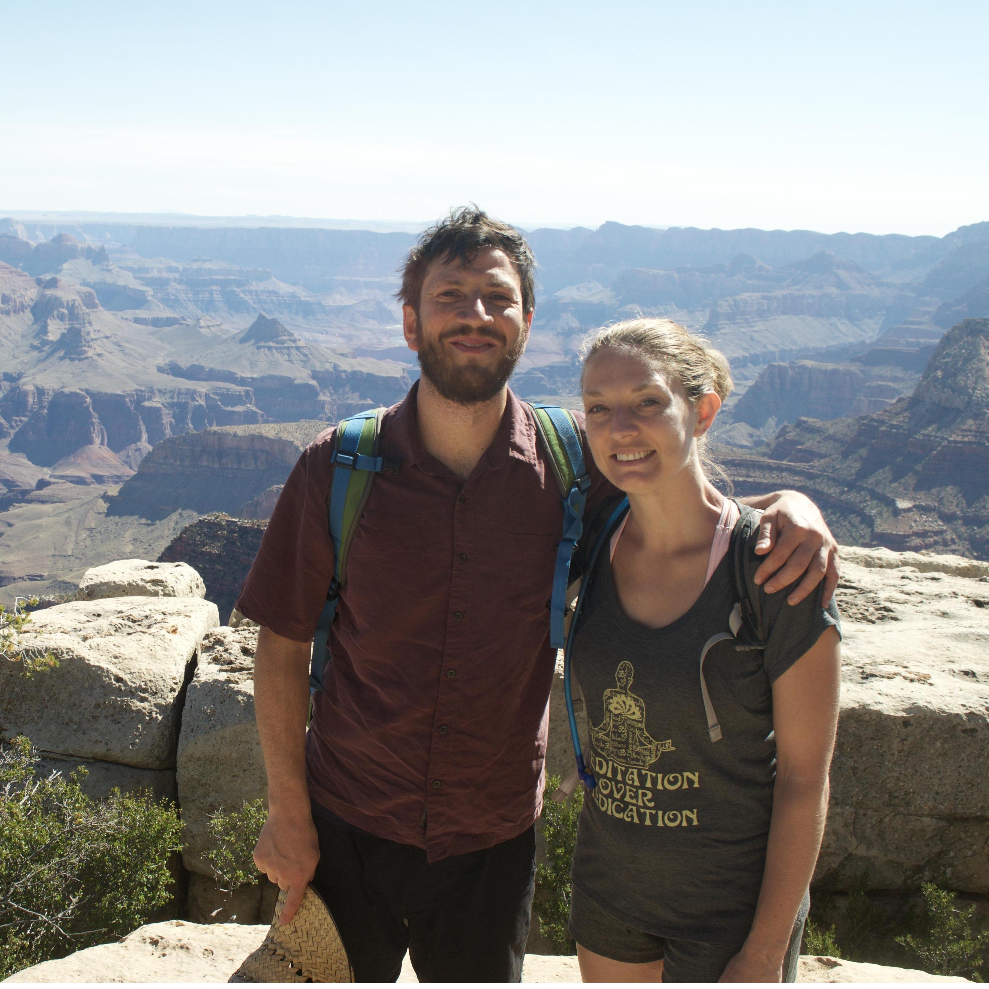 Right before the Grand Canyon hike that almost killed us, the day before he proposed.