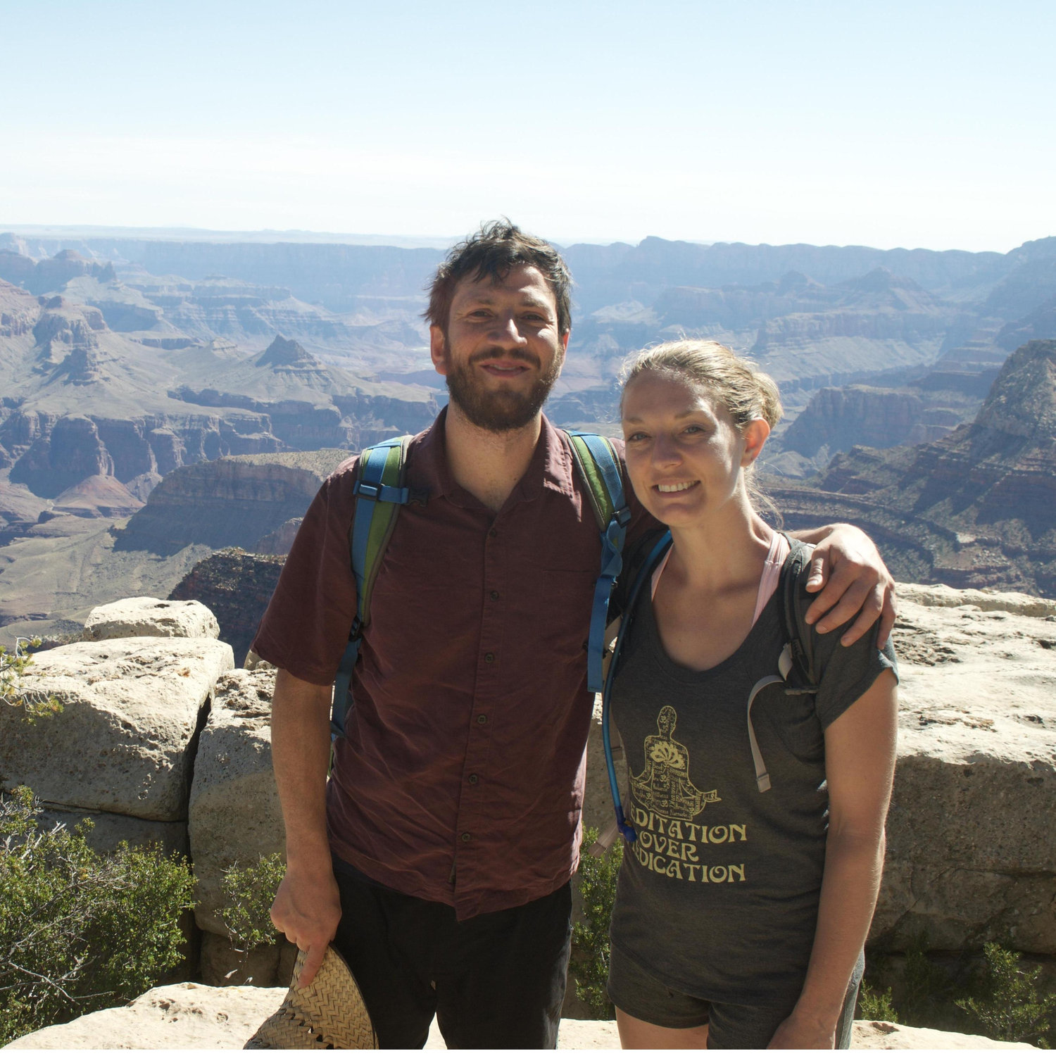 Right before the Grand Canyon hike that almost killed us, the day before he proposed.