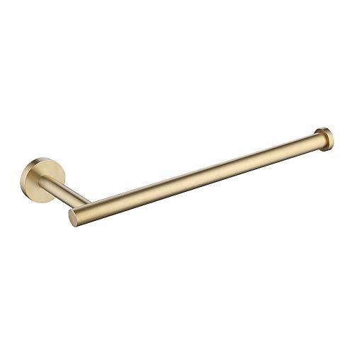 KES SUS 304 Stainless Steel Kitchen Paper Towel Holder Storage Rustproof for 11-Inch Long Tissue Roll Dispenser Hanger Contemporary Style Wall Mount Brushed PVD Zirconium Gold, A2175S30-BZ