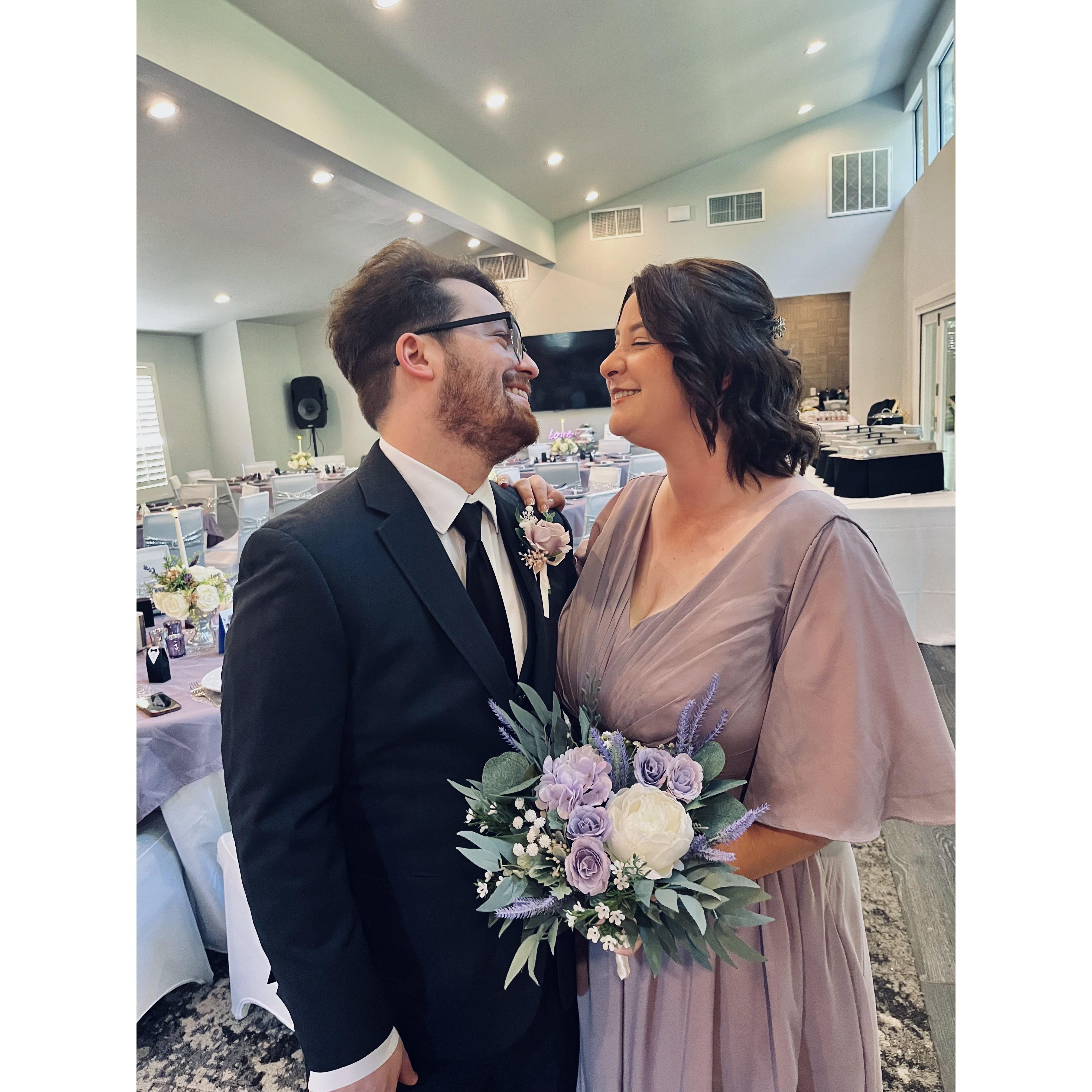This was when my sister got married and we both got to be in the wedding parties