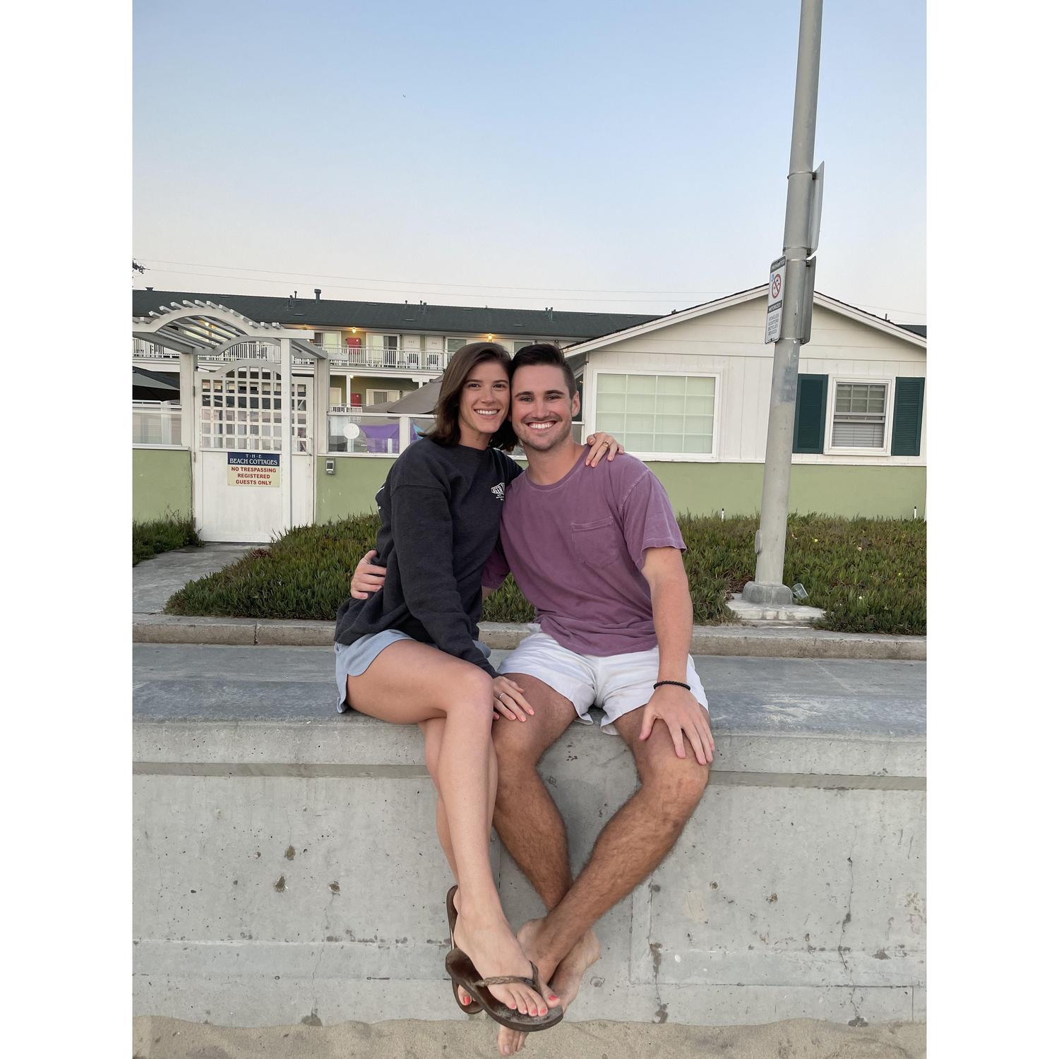 Brad became a regular at the beach cottages with Emily's family