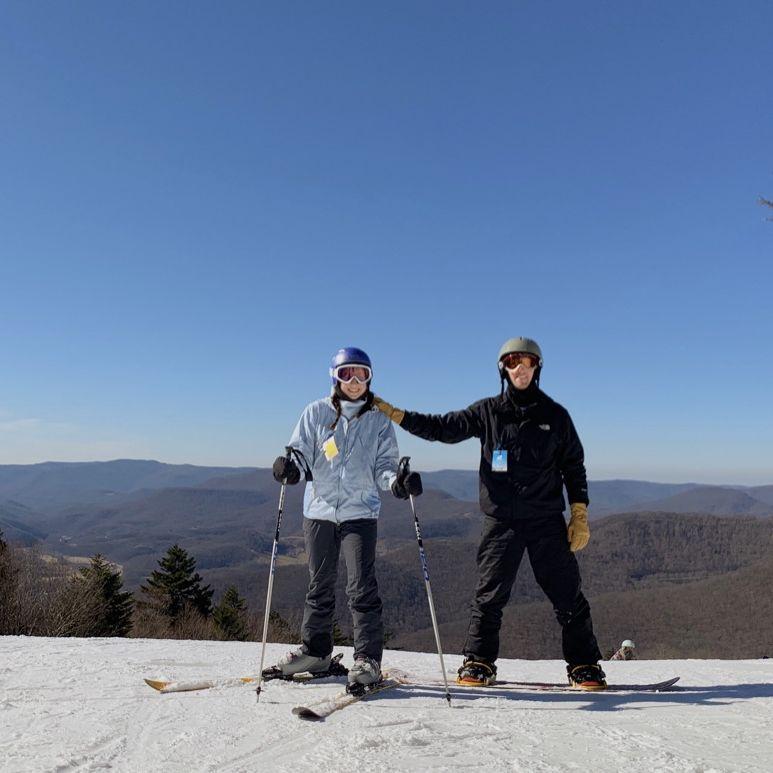 first ski trip together - west virginia, 2019