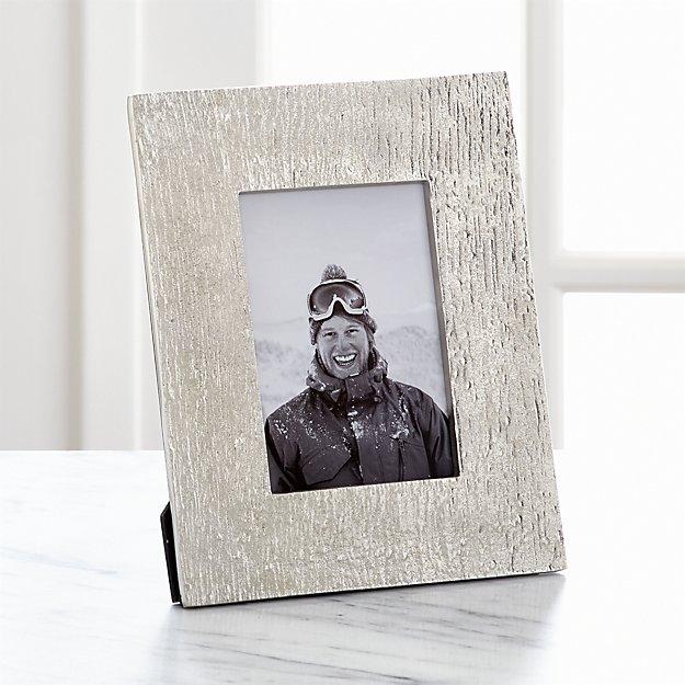 Silver Bark 4"x6" Picture Frame