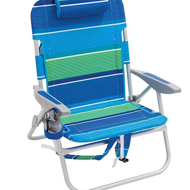 Rio Beach Big Boy Folding 13" High Seat Backpack Beach Or Camping Chair
