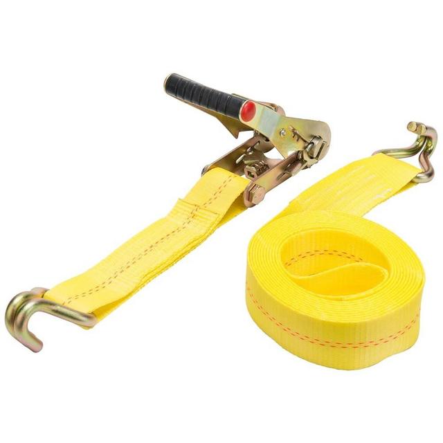 HAMPTON PROD Keeper Keeper - 2" x 16' Heavy Duty Ratchet Tie-Down with Double J-Hooks - 3,333 lbs. Working Load Limit and 10,000 lbs. Break Strength