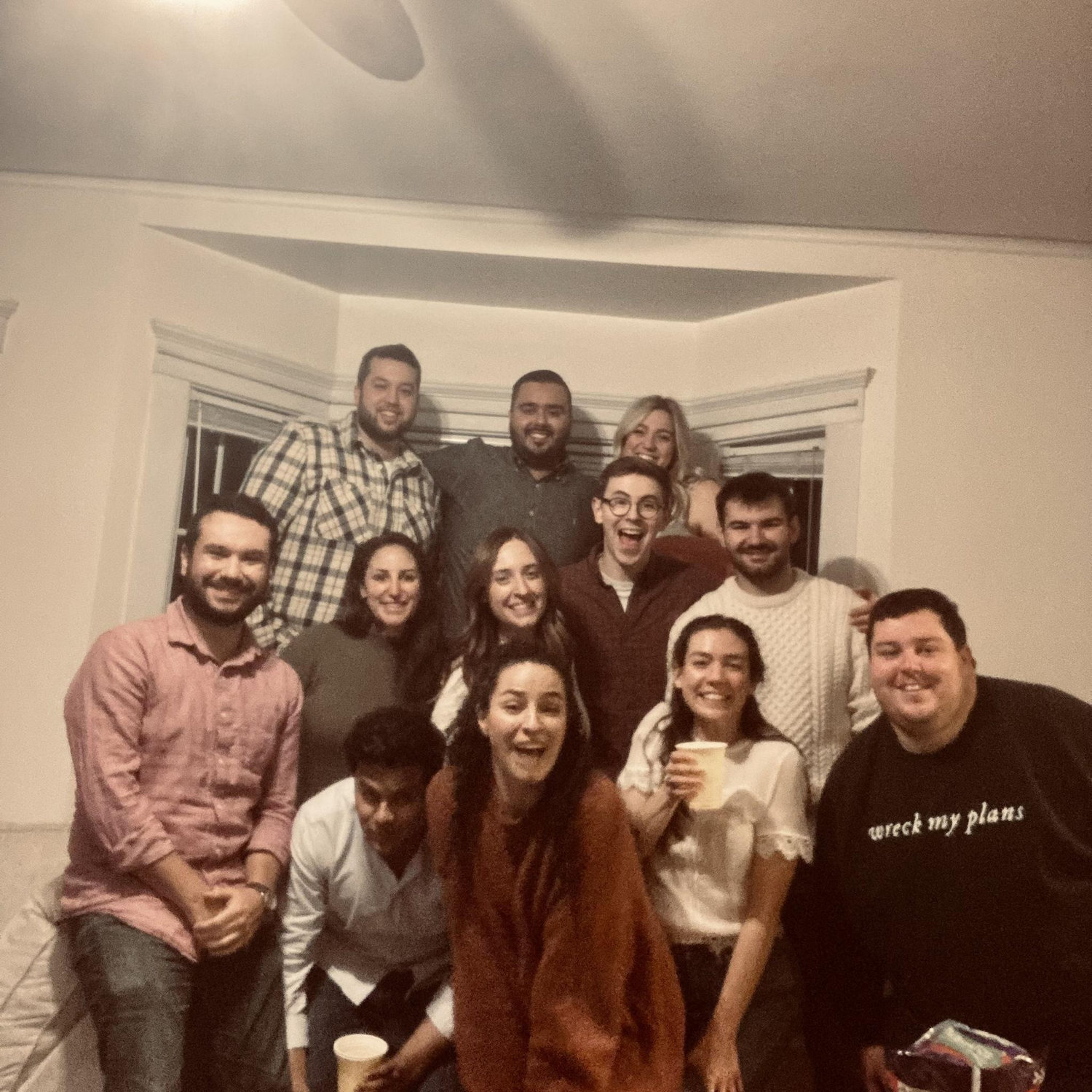 Our first photo together at the Friendsgiving where we met!