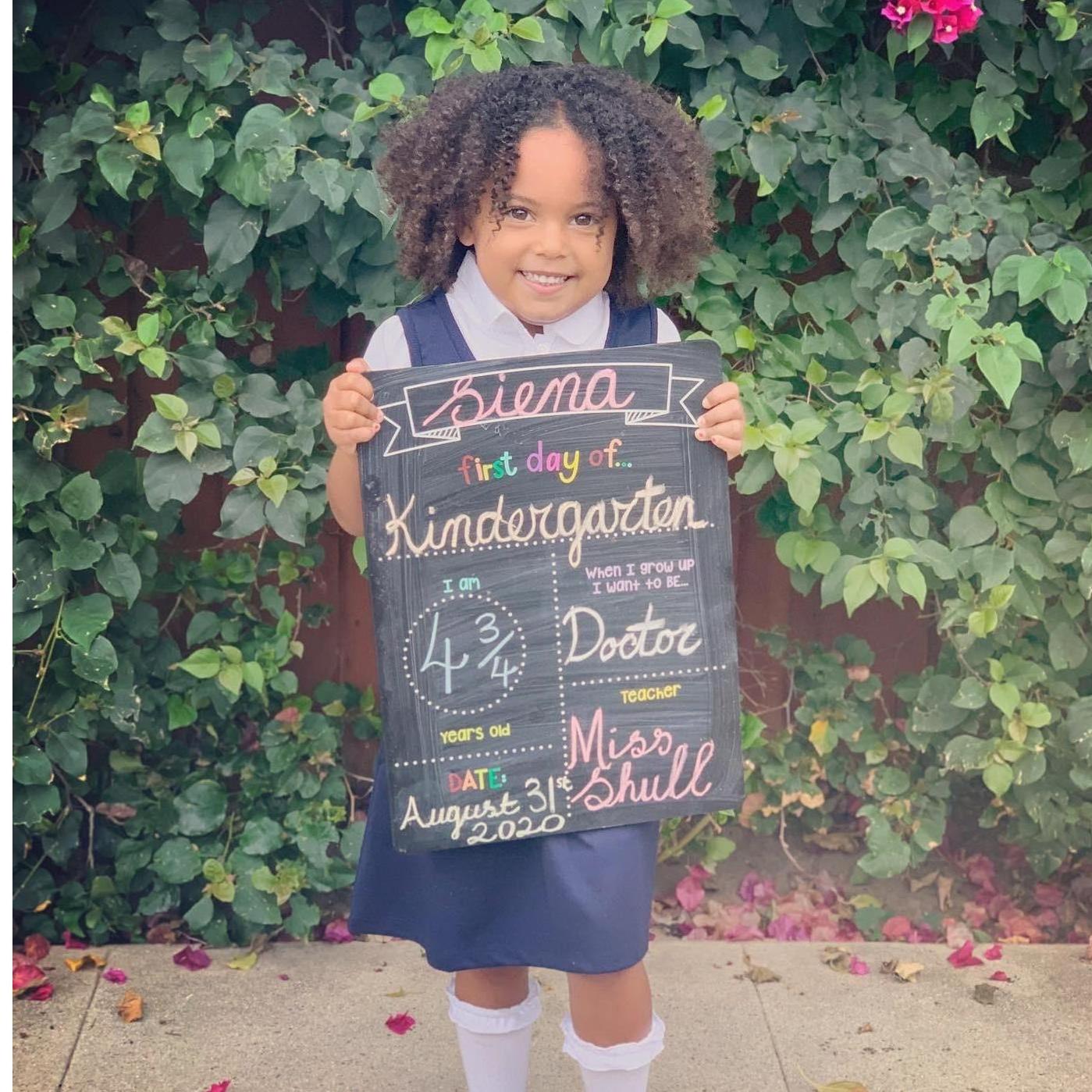 Siena's First Day of Kindergarten