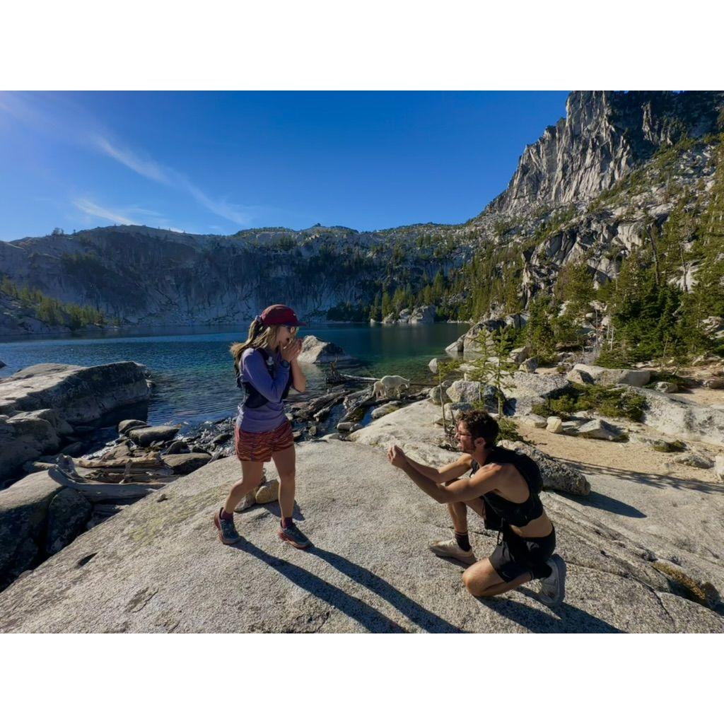 9/3/2025 Ben proposed to Eileen in the Enchantment Range, where they met in 2020.