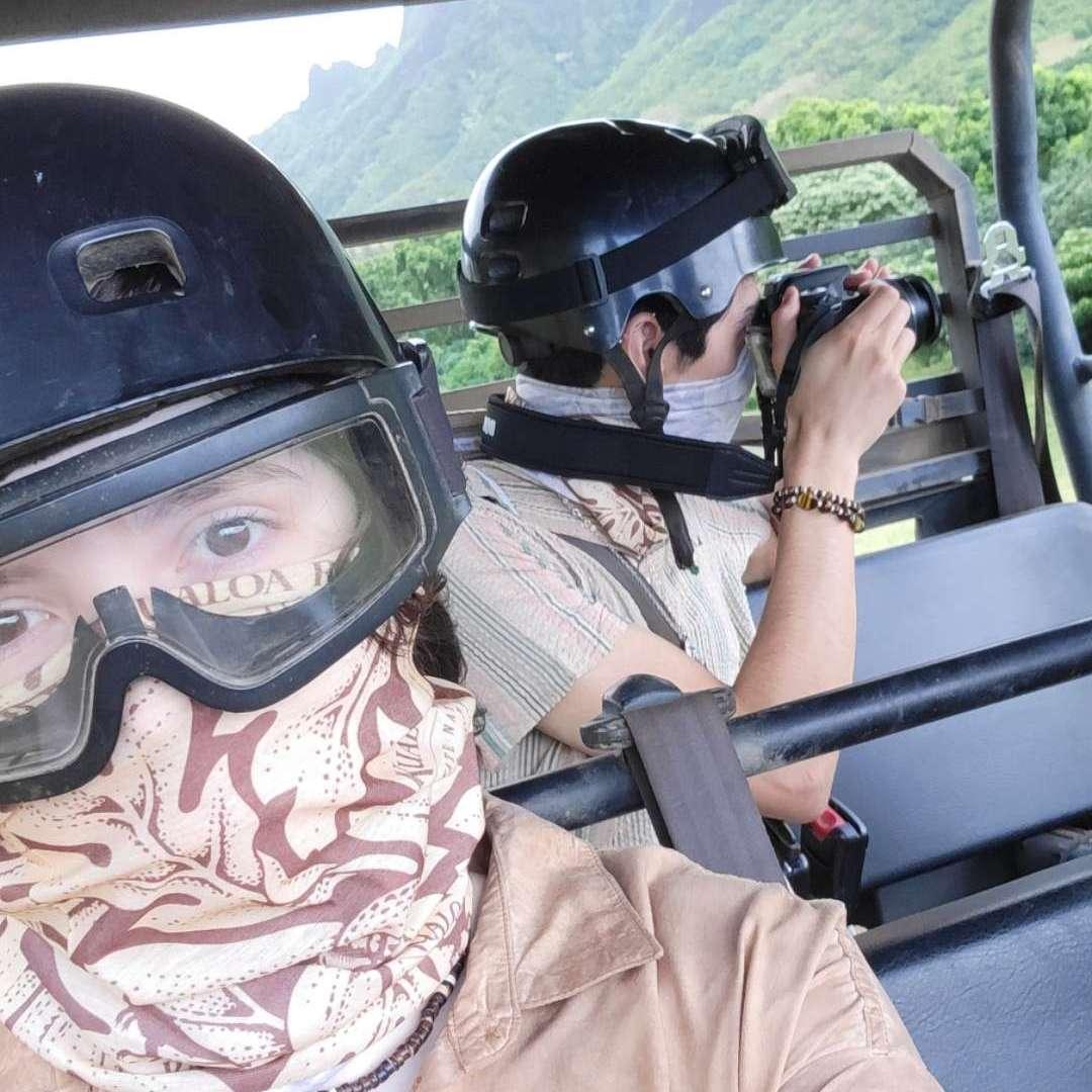 A UTV ride where Jurassic Park was filmed. We also got to drive through some crazy puddles as it rained that morning.