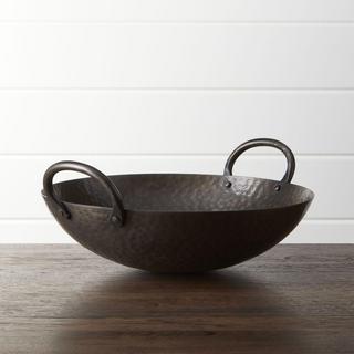 Feast Hammered Iron Serving Bowl