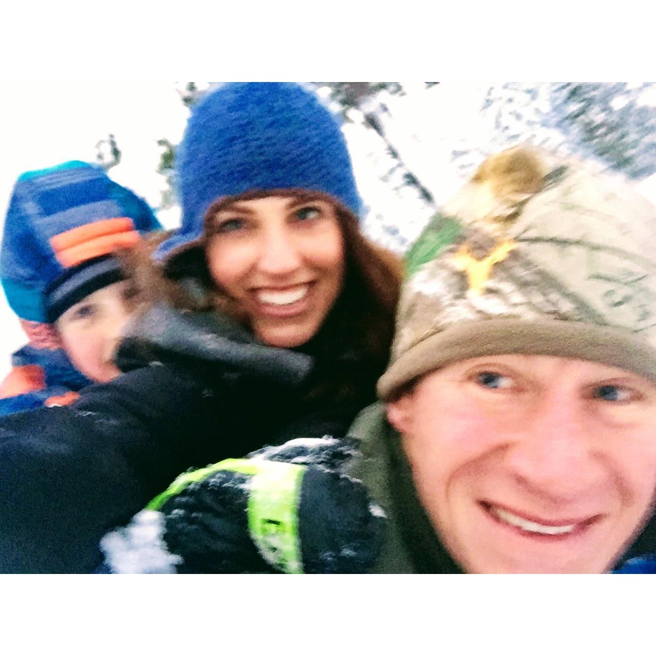 Family snow day in Truckee