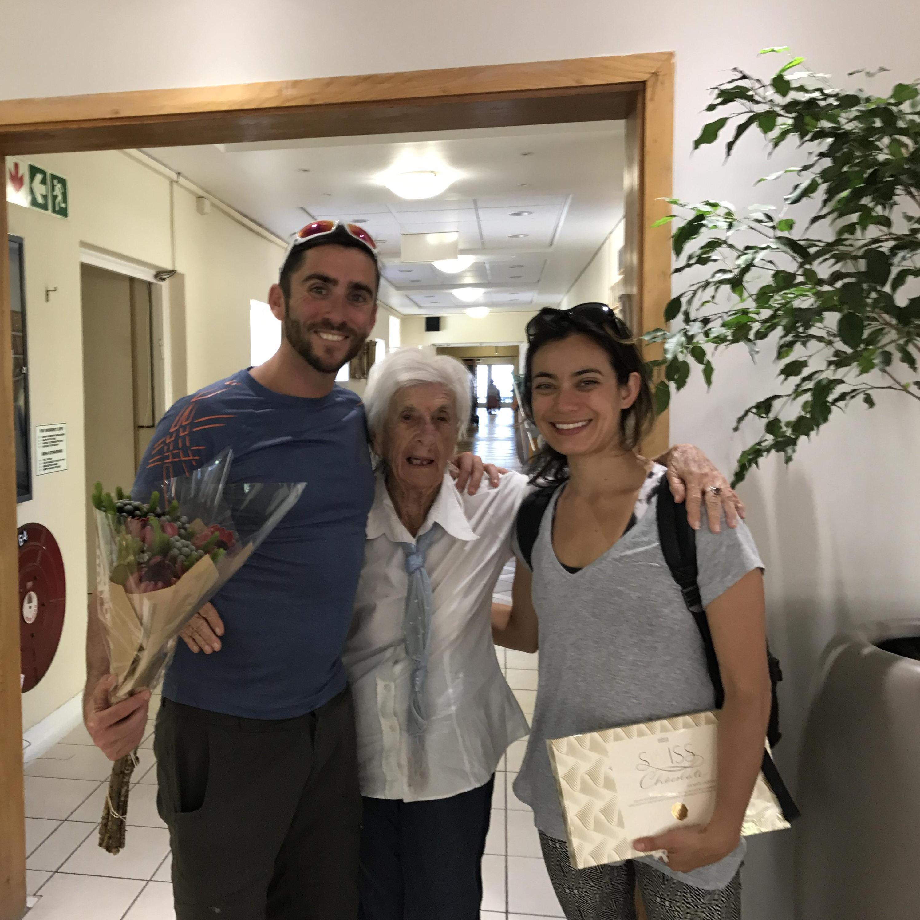 Visiting Josh's Gran Betty in Capetown, SA