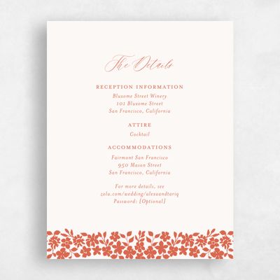 Burnt Orange Wedding Enclosure - Tiglio