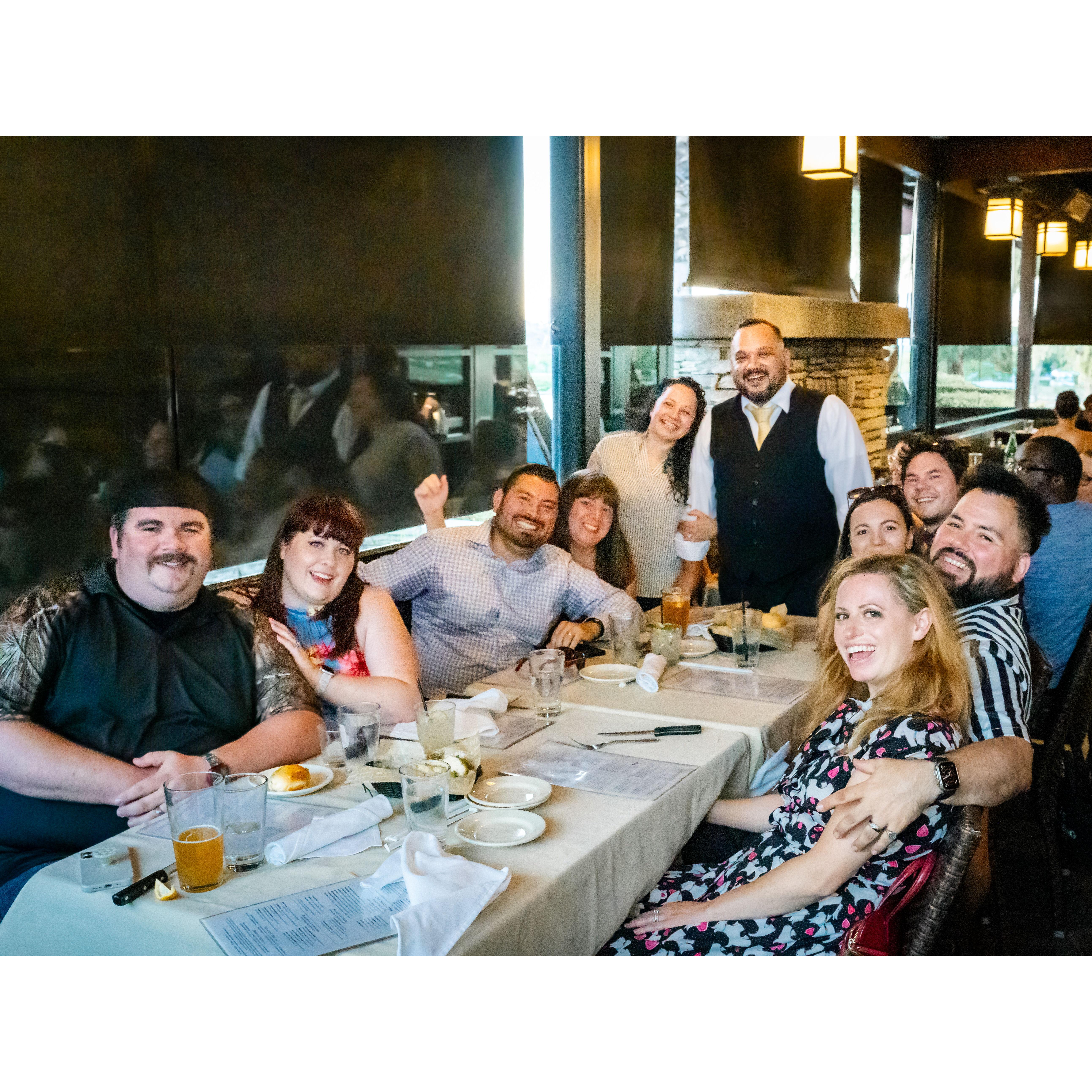 All of our swing dance friends. We were so thankful that they were all there to celebrate this big day with us.