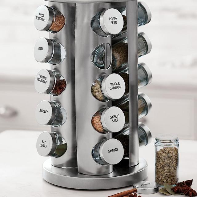 Brushed Stainless Steel Spice Rack