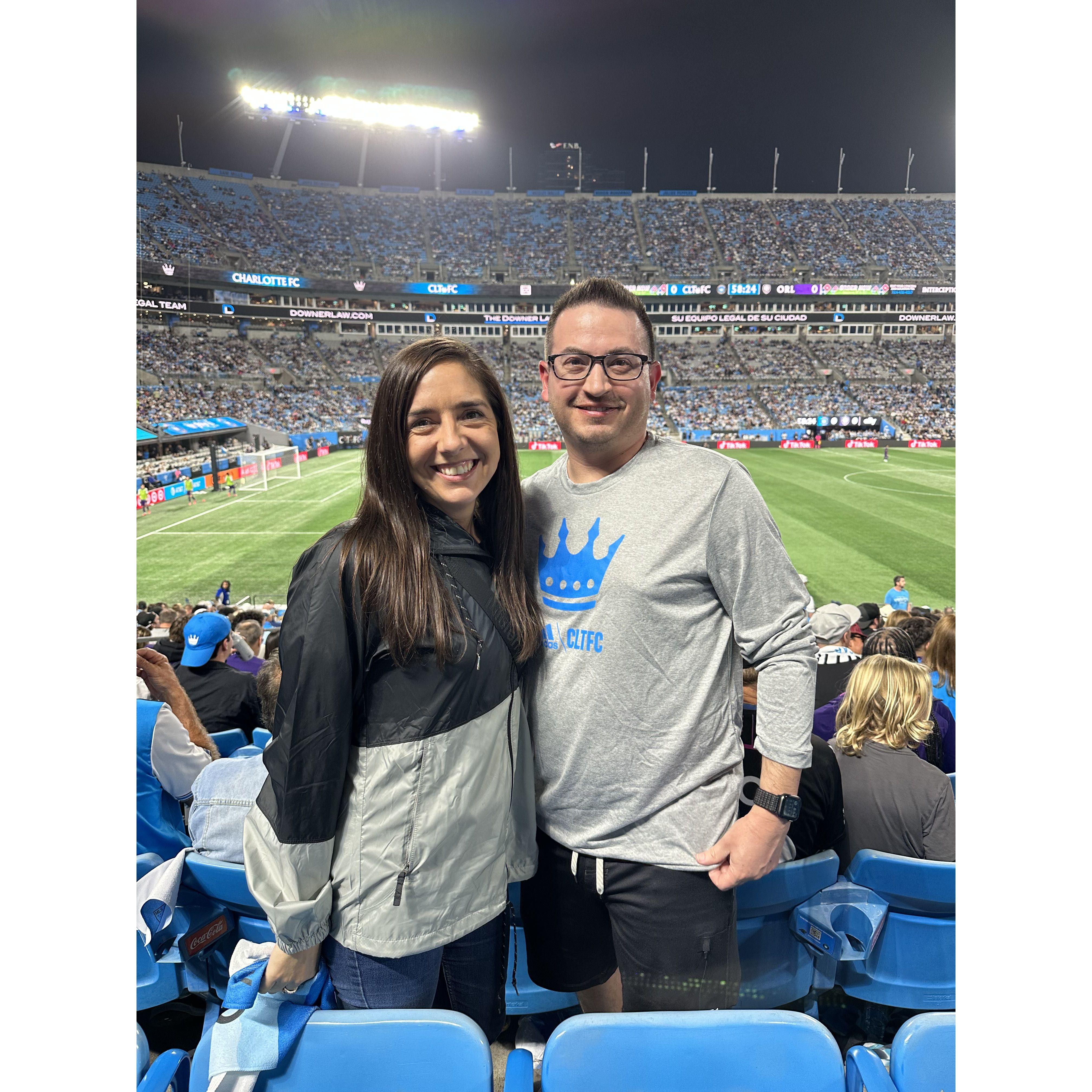 Cheering for Charlotte FC!