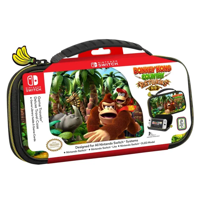 Nintendo Switch Game Traveler Deluxe Donkey Kong Country Returns Case